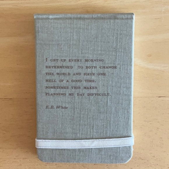 Set of 7 fabric covered notebooks with inspirational quote on cover. - Picture 3 of 9